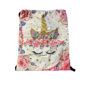 Kids unicorn flat backpack